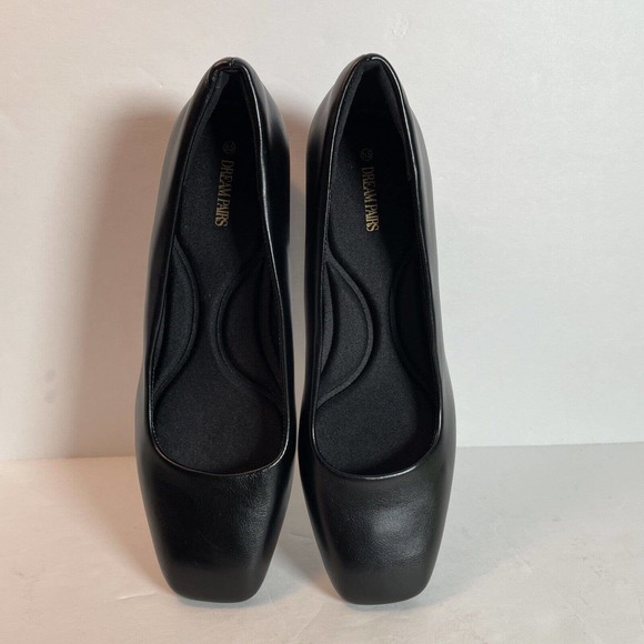 Dream Pairs 5.5 Women Low Block Heel Square Toe Comfort Dress Slip On Pump Shoes - Picture 11 of 13